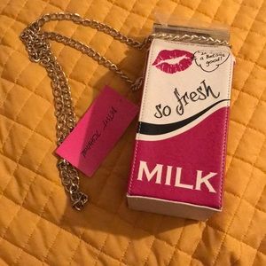 Betsey Johnson milk carton crossbody